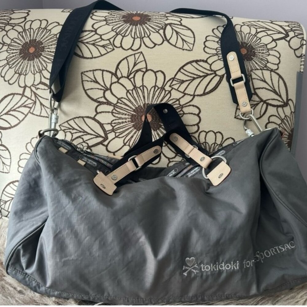 Tokidoki for Le Sport Sac Large Gray Duffel Bag